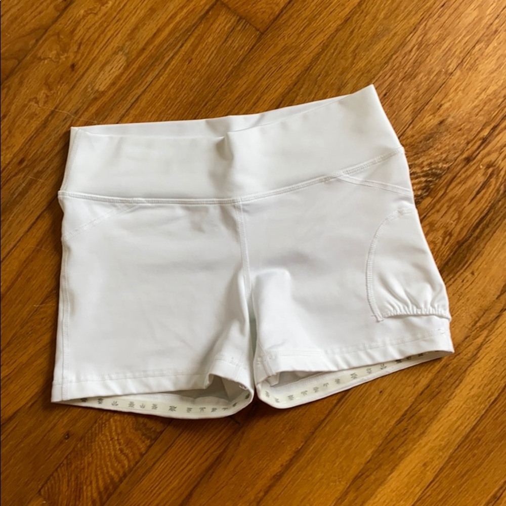 Athleta White compression shorts